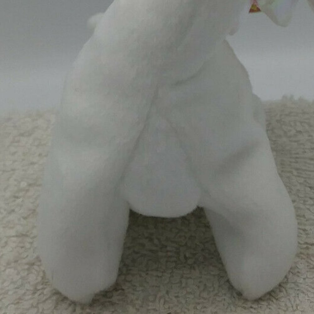 Vintage #4088 1995 TY Magic the White Dragon Wings Hand & Tush Tags Retired EUC - Picture 4 of 12